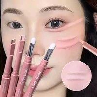 Bicolor Brightening Aegyo Sal Pencil 2 in 1 Nude Pink Under-Eye Highlighter Shadow Pen Natural Lying Silkworm Contour Eye Makeup