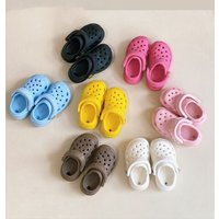 1/6 Bjd Doll Shoes Handmade 5.7cm * 2.8cm Casual Cute Solid Color Sweet Thick Soled Hole Shoes For Bjd Doll Accessories Toy
