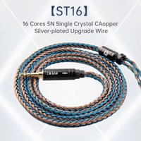 KBEAR ST16 Wire diameter 23AWG 5N single crystal copper silver plated wire core MMCX/0.78 2Pins/QDC Pins optional upgrade wire