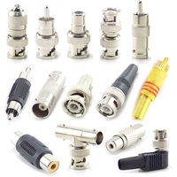 1pcs BNC RCA male female to BNC RCA male female adapter plug Coax Cable Video audio wire Converter Connector for CCTV Camera Q1