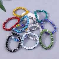 Bohemian Handmade Evil Eye Beads Wrist Bracelets & Bangles for Women Girls Party Holiday Jewelry Gifts