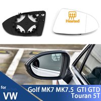 Für Volkswagen VW Golf 7 MK7 / MK7.5 GTI GTD 2012-21 Touran 5T Linke oder Rechte Seite Beheizte Außenspiegel Glas Rückspiegel Objektiv