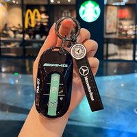 For Mercedes Benz C E S Class W223 W206 C260 C300 S400 S450 S500 Fashion Car Key Case Cover Key Bag Auto Styling Accessories