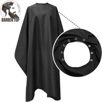Button collar Black Haircut Cloth Hairdressing Anti-Static Salon Gown Hairdresser Apron Haircut Capes Barber Supplies