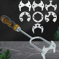All-in-one Design Plumbing Tool Multi-size 360-degree Rotation Bathroom Sink Wrench Tight Space Design