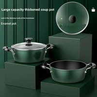 Thickened Stock Pot Non-stick Steamer Household Hot Pot Soup Stew Dormitory Instant Noodles Pot Induction Cooker