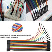 120pcs Multicolor Dupont Wire Kit: 40pin Male-Female, Male-Male, Female-Female Breadboard Jumper Cables, for Arduino Projects