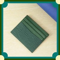 Business Leather Card Holder Men Women Original Trend Design Fashion Color Blo Water Ripple Cowhide Card Anti-theft Wallet Case