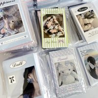 100sheet Korean Ribbon Aesthetic Balletcore Stickers Gift Wrapping Packing Seal Stickers Instagram Minimalist Decorative Labels