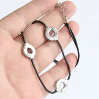 Naruto Pendant Necklace Classic Japanese Anime Accessores Cosplay Akatsuki Itachi Cartoon Jewelry Men's Chain Gift Wholesale