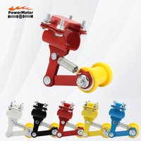 Universal Motorcycle Chain Adjuster with Guide Wheels ATV Electric Bike Scooters Automatic Tensioner Replacement Accessories