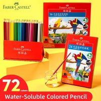 Faber Castell 24/36/48/60/72 Watercolour Colored Pencils Water Soluable Color Pencil for Art Painting Drawing Sketching Supplies