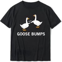 Kawaii TShirt Funny Goosebumps Silly Goose T Women Men Casual Commuter Tops Oversized Tee Camisetas Custom 80078