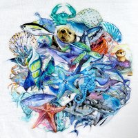 10/25/50pcs Transparent Ocean Life Sea Animal Stickers Decals for DIY Waterproof Scrapbooking Phone Laptop Suitcase Bottle