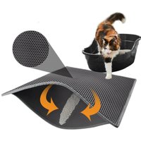 Livraison gratuite tapis litière chat de compagnie imperméable EVA Double couche litière pour chat piégeage litière pour animaux de compagnie tapis tapis de protection propre produits pour chats