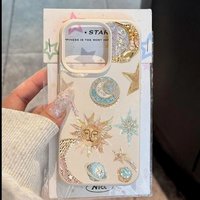 Golden Powder Star Moon Sun Planet Elements Case For Samsung Galaxy S26 A26 A36 A56 A55 A54 S25 Ultra S24 Plus S23 FE S22 Cover