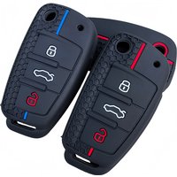 Key Protection For Audi A6 C6 A3 A4 B7 A1 A2 A3 8v Rs3 Q2 Q3 Q7 TT 2010 Sline Rline Silicone Car Remote Key Case Cover Fob