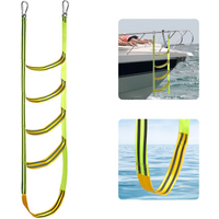 Boat ladder Boat rope ladder Auxiliary boarding rope ladder 3/4/5 reusable portable nylon boat ladder