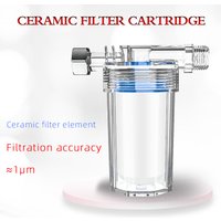 0.1 micron purifier output universal shower filter ceramic filter element shower filter faucet water heater purification kitchen