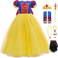 Robe de Princesse Blanche Neige à Paillettes pour Fille, Costume de Carnaval, ixde Noël, Vêtements de Performance d'Anniversaire pour Enfant