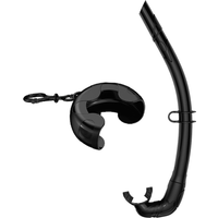 Soft Silicone Diving Snorkel Portable Foldable Easy-Breath Wet Diving Equipment for Freediving Swimming