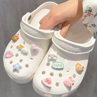 Rainbow Candy Shoe Charms Set Crystal Cute Animals Flower DIY Detachable Shoes Accessories croc charms