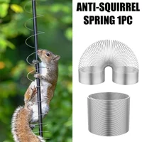 Squirrel Proof Spring Device Metal Squirrel Baffle Hanging Compression Outdoors Spring For Feeder Station Wrap Around Protection