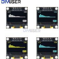 DIYUSER 0.96 Inch OLED SSD1306 White/Blue/Yellow 128X64 IIC I2C Serial Display Module 12864 LCD Screen Board For Arduin0