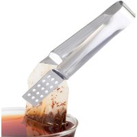 Tea Bag Clip Stainless Steel Thickened Lemon Tweezer Ice Sugar Barbecue Clip Home Kitchen Gadget Teaware Tong Squeezer Food Clip