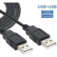1m USB 2.0 Extension Cable USB A Male To Male High Speed Data Transfer Cord for Radiator Keyboard Hard Disk,Double USB Extender