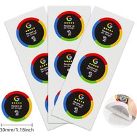 30mm Waterproof Google Review Stickers 504Bytes NFC215 Chip NFC Tap Review Sticker Review us on Google Sticker NFC Tags