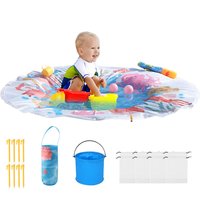 Beach Kiddie Pool Beach Blanket Paddling Pool with Carrying Bag Waterproof Portable Summer Outdoor Water Play Toy Vacation