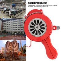 120DB Manuelle Metall Alarm Handkurbel Sirene Horn Luftangriff Notfall Sicherheit Warnung Sirene Für Feuer Flut Prävention Katastrophe