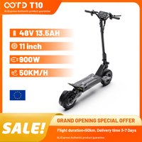 OOTD T10 Elektroroller 900W Spitzenmotor 48V 13,5Ah Akku 50km/h Höchstgeschwindigkeit 60km Reichweite 11 Zoll Erwachsenen E-Scooter