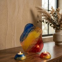 Hebrew Shabbat Blessing Silicone Mold DIY Jewish Sabbath Prayer Plaque Resin Mould Judaica Candle Holder Table Decoration