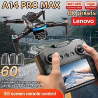 Lenovo A14Pro max GPS Drone 4K Professional Dual Camera Dron Brushless Motor WIFI FPV Foldable RC Quadcopter Helicopter Toys