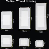 40Pcs Breathable Adhesive Wound Dressing Sticker Medical Tape Emergency Large Size Surgical Wound Hemostasis Band Aid Bandage