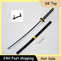 100cm Black Clover Anime Katana Yami Sukehiro Wooden Samurai Sword Cosplay Outdoor Toys Ornament Gifts Collections