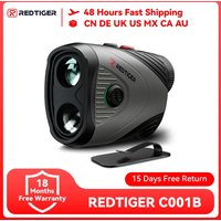REDTIGER C001B Golf-Entfernungsmesser mit Neigung 1000 m 1200 Yards Laser-Entfernungsmesser Golf 7-fache Vergrößerung wiederaufladbarer Entfernungsmesser