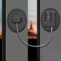 Password Child Cable Lock Pet Window Restrictor Safety Lock Child Window Restrictors Self Adhesive No Drilling Window Locks