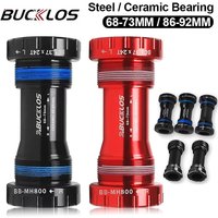 AliExpress BUCKLOS Ceramic Bearing BB68 Bike Bottom Bracket for SHIMANO BSA 68 Threaded BB Bottom Bracket 68/73 24mm MTB Road Bike Crank BB