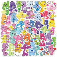 Carebears 50Pcs Classic Cartoon Animation Cute Irritable Bear Loyal Bear Children's Waterproof Sticker Room Diary Decoration