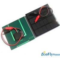 1Pc 6V 2W 330mA Mini Monocrystalline Silicon Solar Panel 115*115MM+Tiger Clip DIY Power Solar Board Rechargeable Lithium Battery
