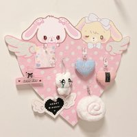 1Pc Cute Cartoon Bunny Felt Decoration Cork Board Wall Photo Message Board Wall Punch-free No Damage The Wall Room Decoration