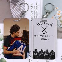 Off Campus Card Holder Keychains Holders Bank Bus ID Credit Cards Key Ring Chains