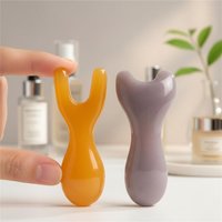 Natural Rose Quartz Gua Sha Stone Face Neck Body Massage Board Scraping Massager