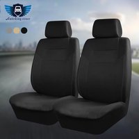 AUTOKING Universal Black Gray Beige Polyester Car Seat Covers Full set Car Accessories Interior Fit for most Car Suv Van Truck