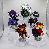 10cm Forsaken Acrylic Stande keyring Game Guest 1337 Noob Shedletsky John Doe C00lkidd Elliot Chibi Gaming Gift Desktop Ornament