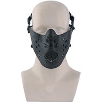 Tactical Half Face Mask Breathable Protective Shield for Airsoft Paintball & Outdoor Games Lightweight Cosplay Face Guard QG357S