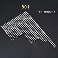 10pcs/lot 60mm/100mm/120mm/150mm length 801 5mm Round Shank Magnetic Torx Screwdriver Bit T3 T4 T5 T6 T7 T8 T10 T15 T20 T25 tool image 4